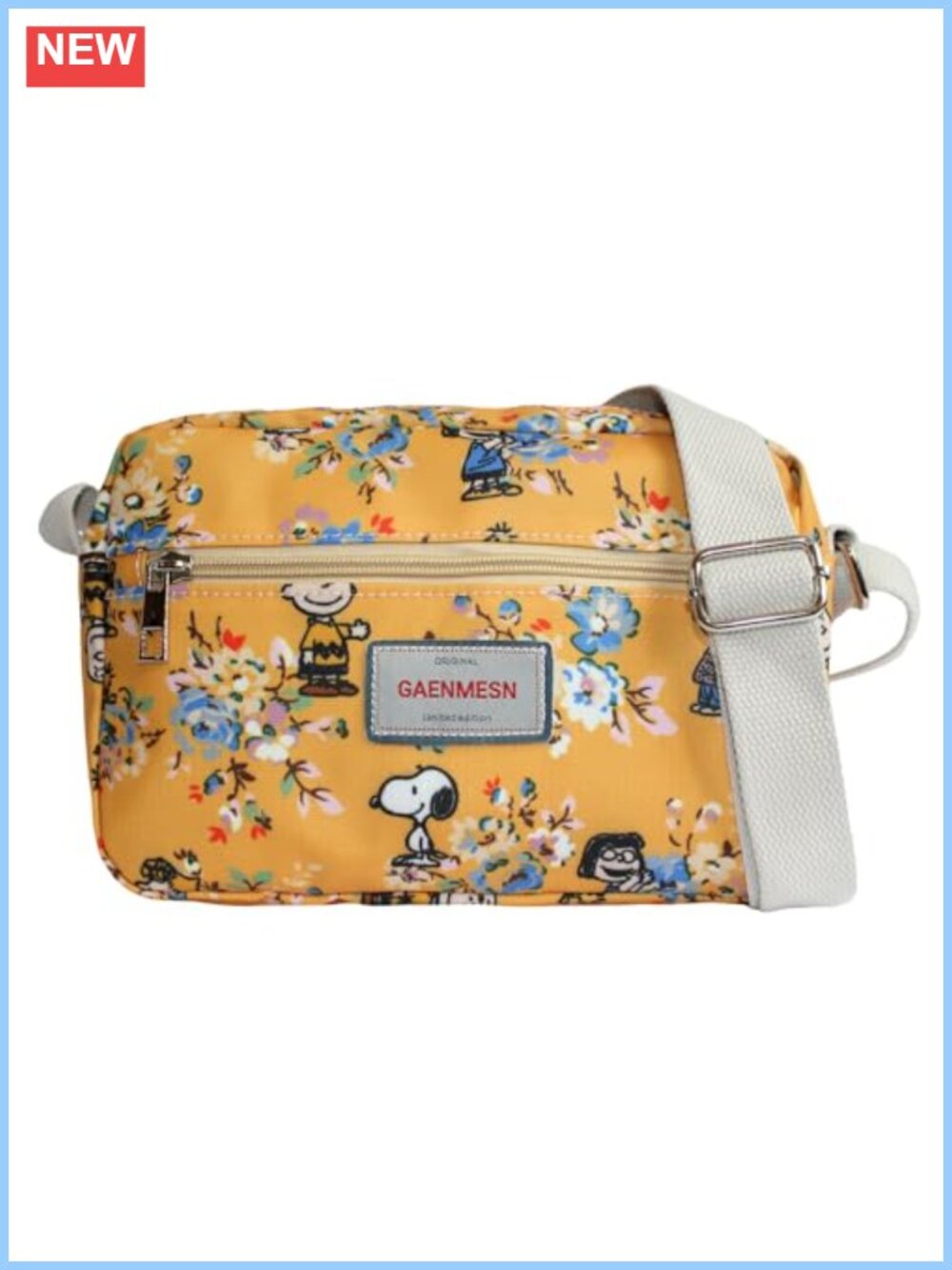Water Resistant Floral Mini Crossbody Bag with Adjustable Strap